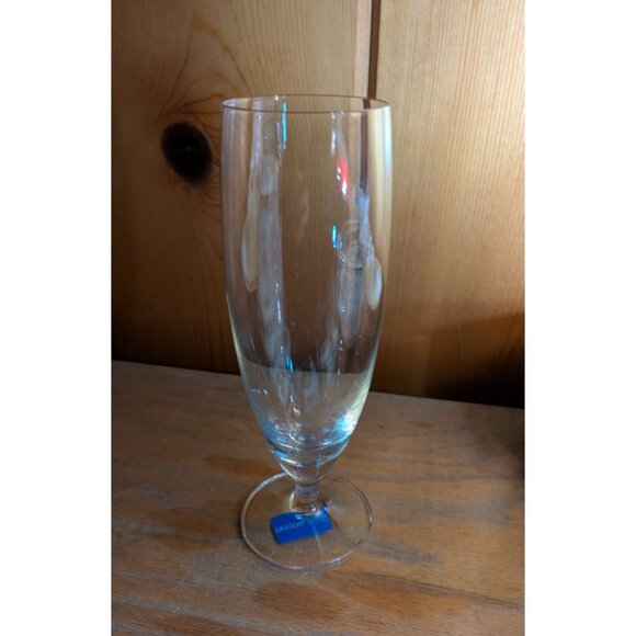 Oneida Schott Zweisel Footed Pilsner Champagne Glass Goblet 16 Fl Oz Crystal - Picture 14 of 16